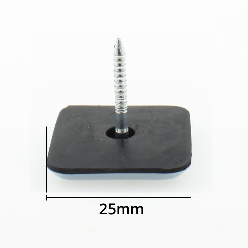 25mm Square PTFE Nail In Glides
